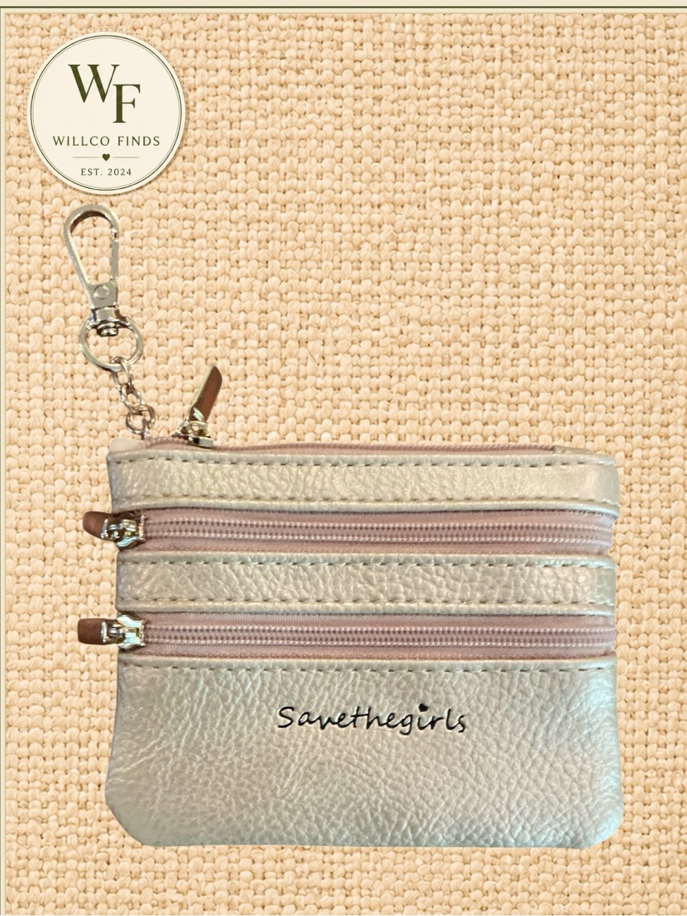 Save the Girls Mini Crossbody Coin Purse Card Holder Chain Strap